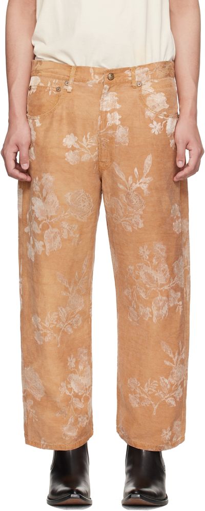R13 R13 Orange X-Boyfriend Trousers