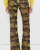 R13 R13 Overflow Boy Corduroy Flare Pants Brown Green Snake Stretch - 6