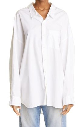 R13 R13 Oversize Oxford Button-Up Shirt