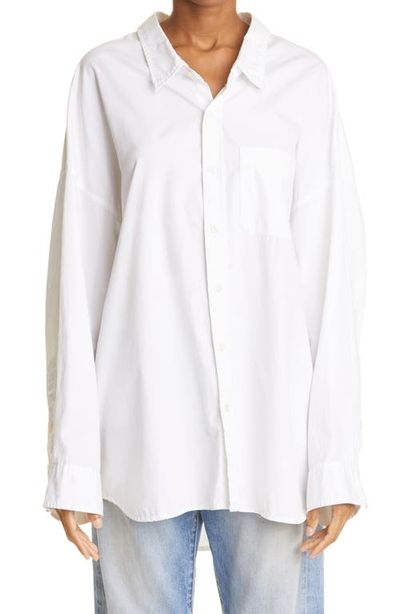 R13 R13 Oversize Oxford Button-Up Shirt