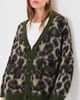 R13 R13 Oversized Cardigan Brown Leopard Mohair - 2