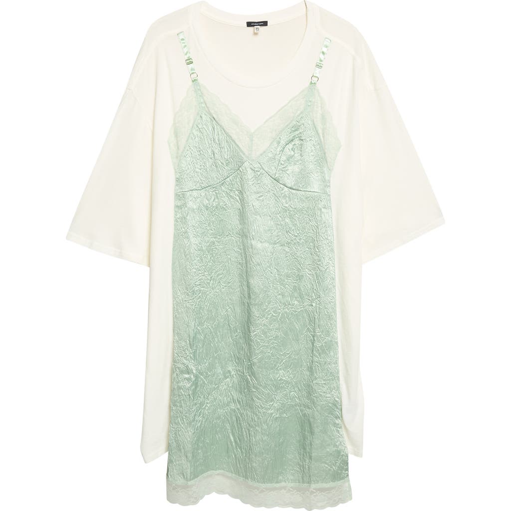 R13 R13 Oversized T-Shirt and Slipdress 2-Piece Set