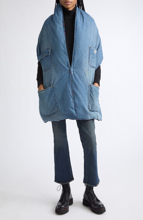 R13 R13 Padded Cotton Denim Utility Scarf
