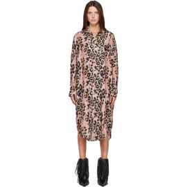 R13 R13 Pink Jumbo Shirt Midi Dress