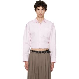 R13 R13 Pink Split Hem Boyfriend Shirt