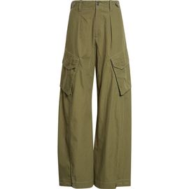R13 R13 Pleated Barrel Leg Cargo Pants