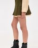 R13 R13 Pleated Mini Skirt Olive Green - 4