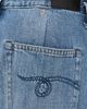 R13 R13 Pleated Waistband Jeans Concrete Blue - 6