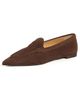 R13 R13 Pointed Toe Suede Loafers Brown Suede - 1