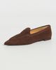 R13 R13 Pointed Toe Suede Loafers Brown Suede - 2