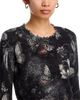 R13 R13 Printed Baby Crewneck Cashmere Sweater - 4