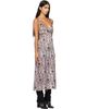 R13 R13 Purple Grunge Slip Midi Dress - 2