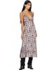 R13 R13 Purple Grunge Slip Midi Dress - 4