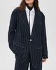 R13 R13 Ragged Blazer NAVY AND WHITE STRIPE - 2