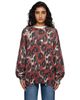 R13 R13 Red & Black Printed Oversized Sweater - 1