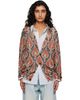 R13 R13 Red Printed Boyfriend Cardigan - 1