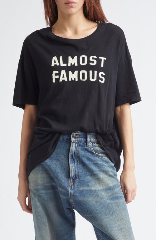 R13 R13 Relaxed Almost Famous Cotton & Cashmere Graphic T-Shirt