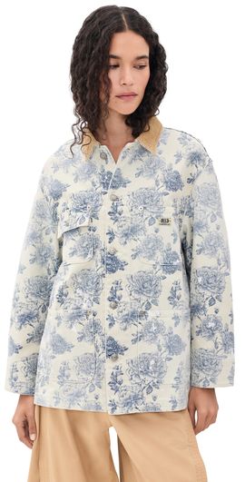 R13 R13 Relaxed Chore Jacket Dustbloom Indigo