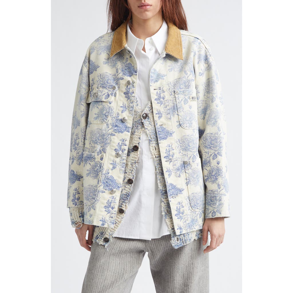 R13 R13 Relaxed Floral Chore Jacket