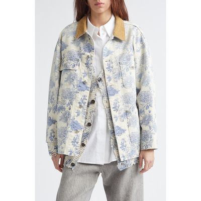 R13 R13 Relaxed Floral Chore Jacket