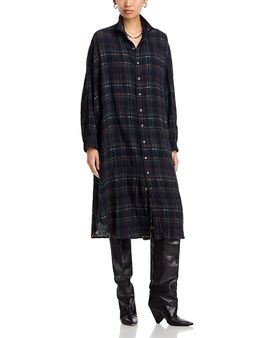 R13 R13 Reversible Jumbo Shirtdress