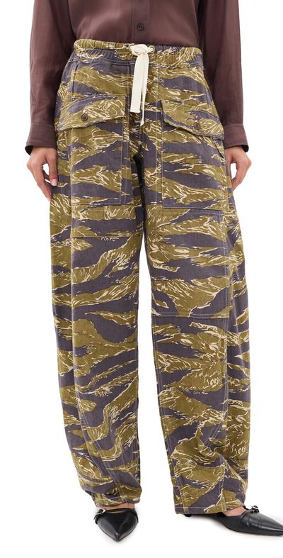 R13 R13 Reversible Utility Pants Green Camo