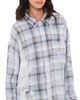R13 R13 Shredded Seam Button Down Shirt Blue Bleached Plaid - 1