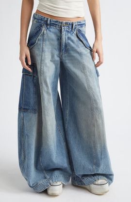 R13 R13 Siouxsie Field Cargo Jeans