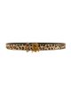 R13 R13 Slim Logo Belt with Brass Dome Studs - 1