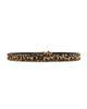 R13 R13 Slim Logo Belt with Brass Dome Studs - 2