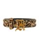 R13 R13 Slim Logo Belt with Brass Dome Studs - 3
