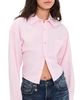 R13 R13 Split Hem Boyfriend Button Down Shirt Light Pink - 1