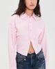 R13 R13 Split Hem Boyfriend Button Down Shirt Light Pink - 2