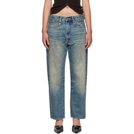 R13 R13 SSENSE Exclusive Blue Boyfriend Jeans