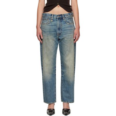 R13 R13 SSENSE Exclusive Blue Boyfriend Jeans