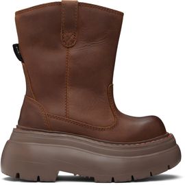 R13 R13 SSENSE Exclusive Brown Chunky Workwear Boots