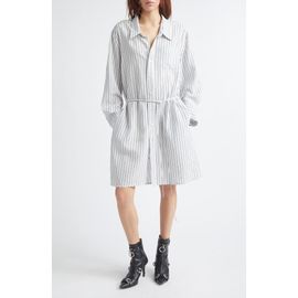 R13 R13 Stripe Drop Neck Shirtdress