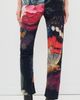 R13 R13 Tailored Boy Straight Trousers Multicolor On Black Butterfly - 3