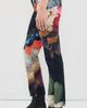 R13 R13 Tailored Boy Straight Trousers Multicolor On Black Butterfly - 4