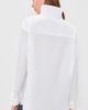R13 R13 Tall Collar Boyfriend Button Up Shirt White - 3