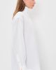 R13 R13 Tall Collar Boyfriend Button Up Shirt White - 4