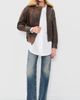 R13 R13 Tall Collar Boyfriend Button Up Shirt White - 5