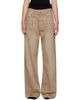 R13 R13 Tan Damon Pleated Jeans - 1