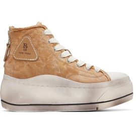 R13 R13 Tan Kurt High Top Sneakers