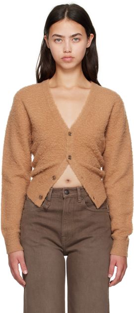 R13 R13 Tan Split Hem Cardigan