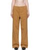 R13 R13 Tan Wide Leg Utility Trousers - 1