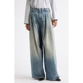 R13 R13 Triple Pleat Wide Leg Jeans