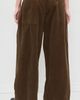 R13 R13 Triple Pleated Corduroy Pants Brown Corduroy - 3