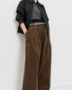 R13 R13 Triple Pleated Corduroy Pants Brown Corduroy - 5