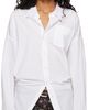 R13 R13 White Drop Neck Oxford Shirt - 1